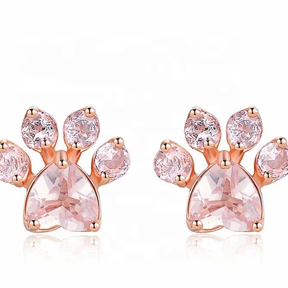 ✨18K Rose Gold Pink Paws✨ - Picture 3 of 6